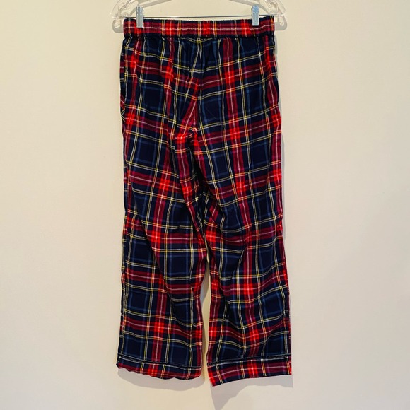Aerie Plaid Cotton Flannel Red Navy Loungewear Pajama Pants Sleepwear Small NEW - Picture 6 of 10